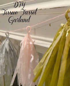 DIY Tissue Tassel Garland