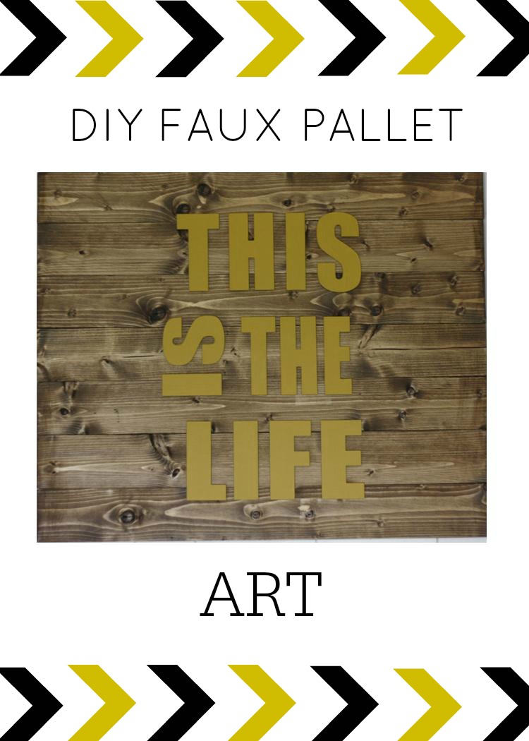 DIY Faux Pallet Wall Art