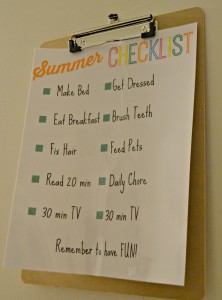 Summer Checklist