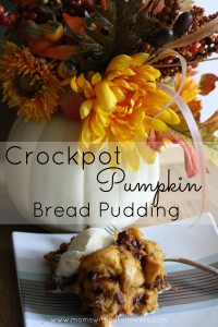 Crockpot Pumpkin Bread Pudding