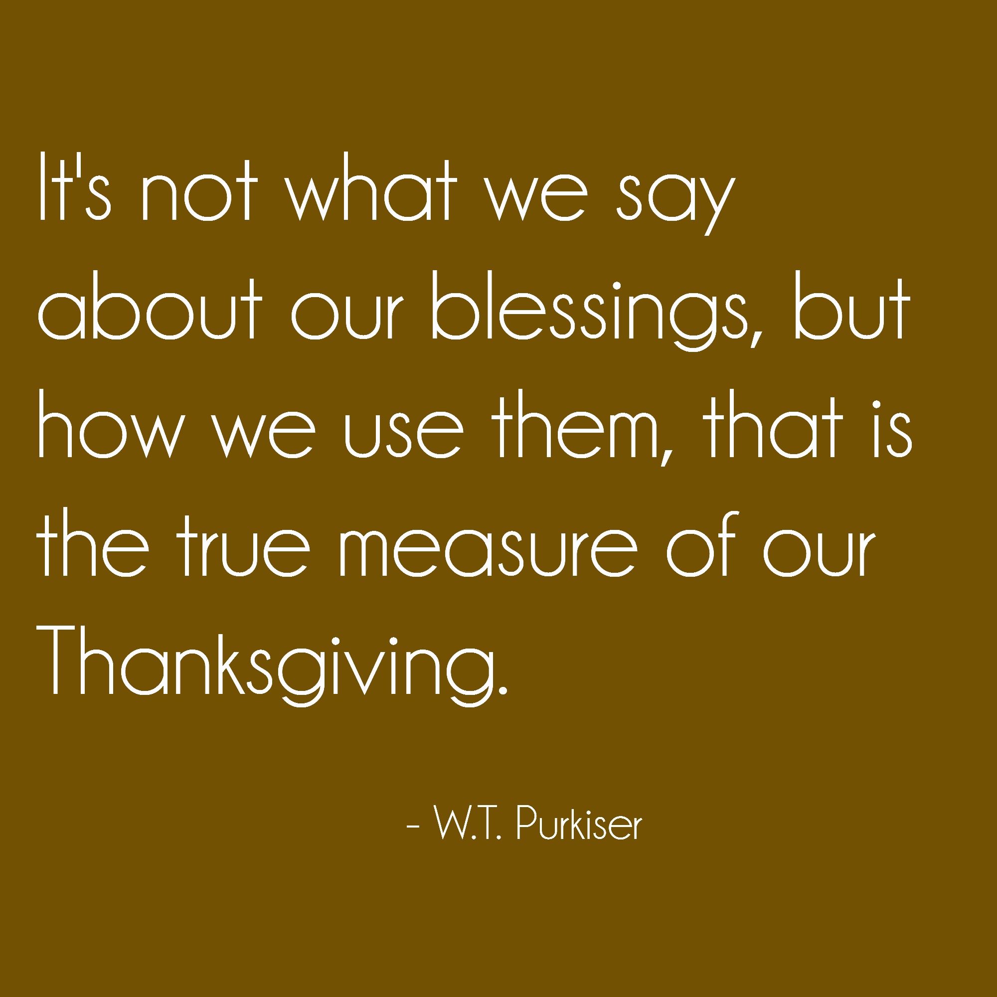 Thankfulness