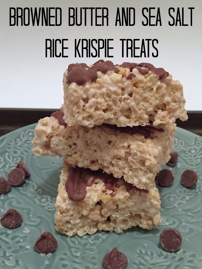 Browned Butter and Sea Salt Rice Krispie Treats