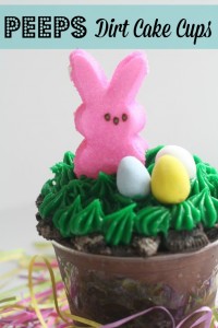 Easter Bunny Peeps Dirt Cake Cups