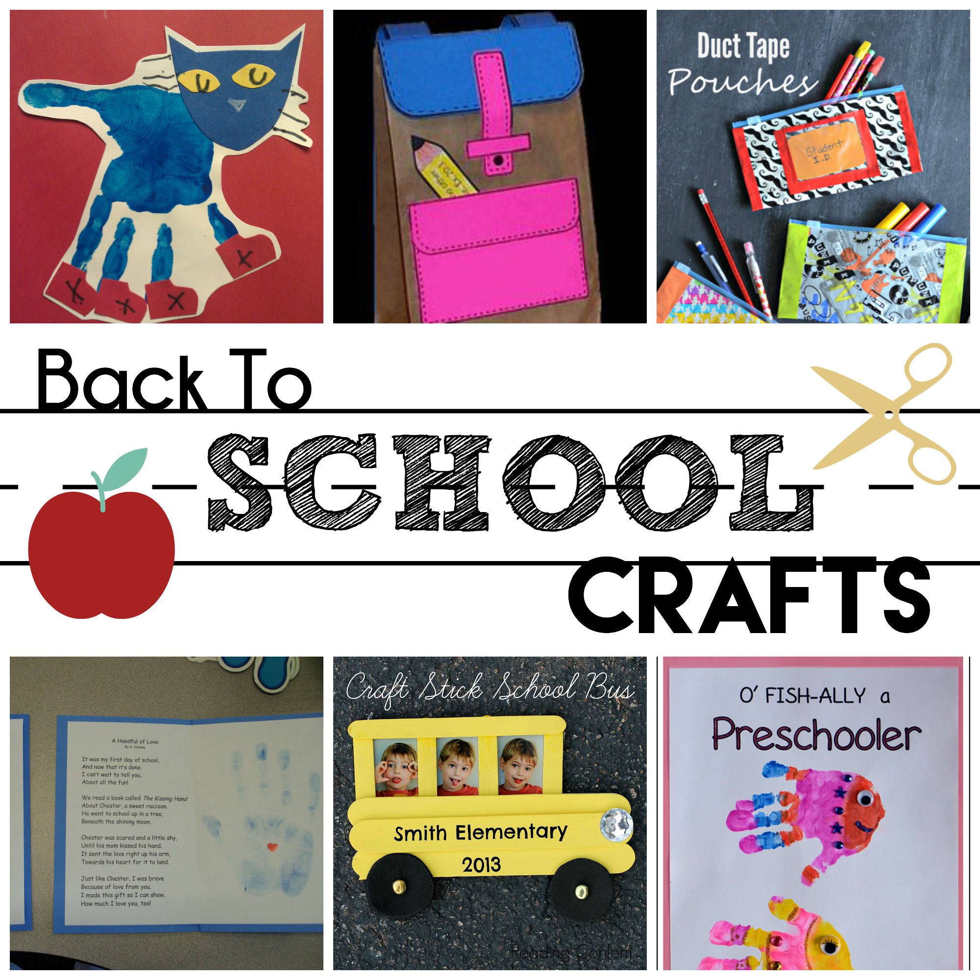 First Day Of School Crafts Kindergarten