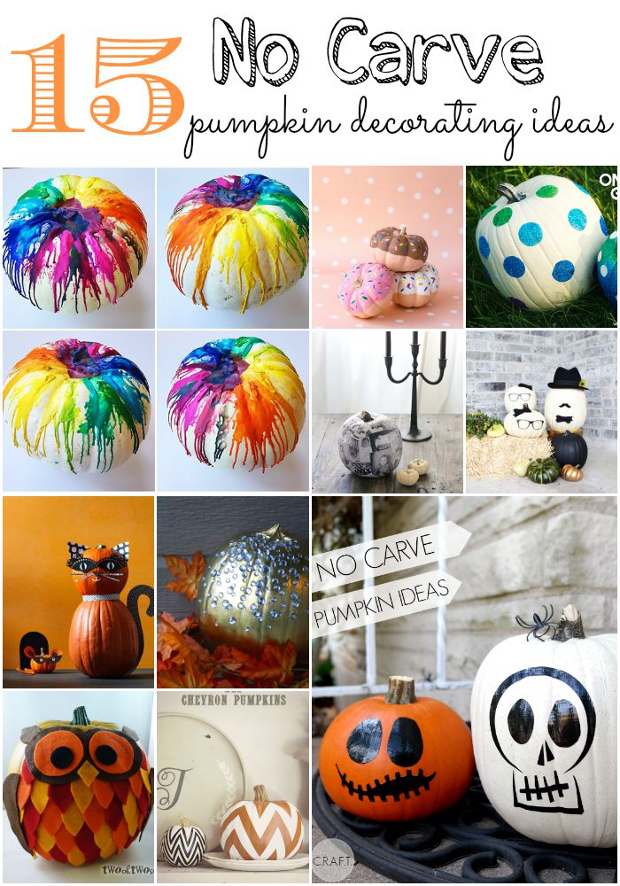 15 No Carve Pumpkin Decorating Ideas - Moms Without Answers