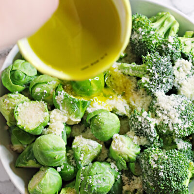 Roasted Broccoli and Brussels Sprouts