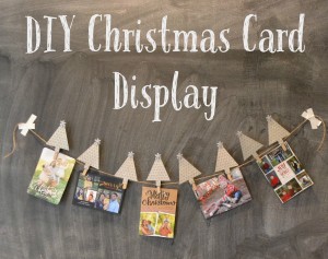 DIY Christmas Card Display