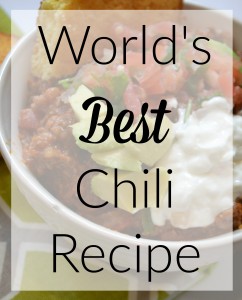 World's Best Chili Recipe