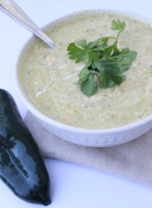 Creamy Chile Relleno Chicken Soup