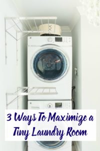 3 Ways To Maximize a Tiny Laundry Room. Great tips on maximizing the space in your home.