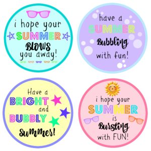 End of Year Gift for Students. This is such a cute and cheap idea. I love that these printables are all different!