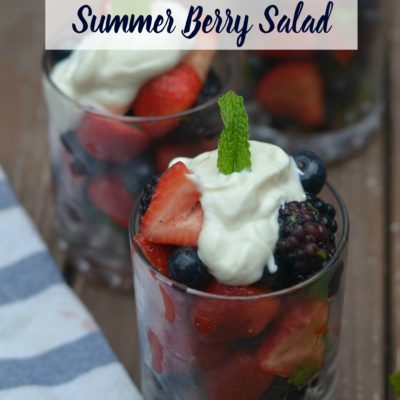 Honey Lime and Mint Summer Berry Salad