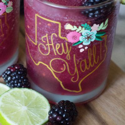 Blackberry Lime Margarita {with Blackberry Infused Tequila}