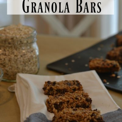 Homemade Chocolate Chip Granola Bars