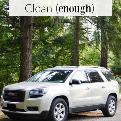 5 Ways to Keep Your Mom-Mobile Clean (enough)