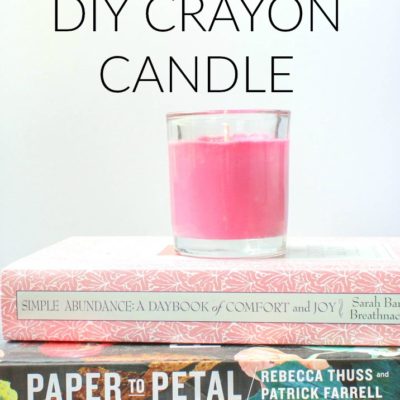 Back to School Teacher Gift: DIY Crayon Candle