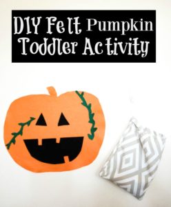 DIY Felt Pumpkin Toddler Activity