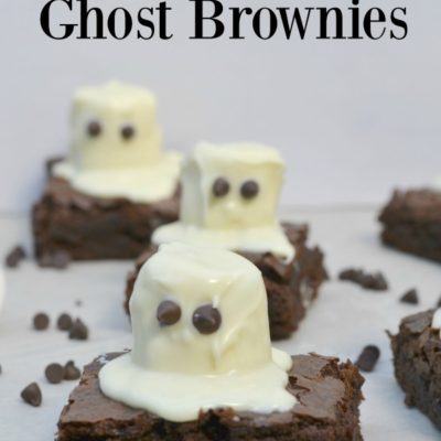 Spooky Halloween Ghost Brownies