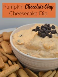 Pumpkin Chocolate Chip Cheesecake Dip