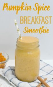 Pumpkin Spice Breakfast Smoothie