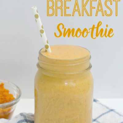 Pumpkin Spice Breakfast Smoothie