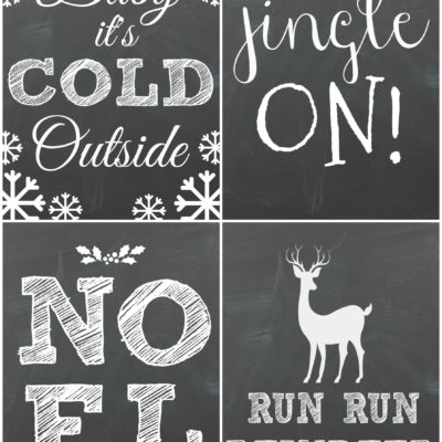 Free Chalkboard Christmas Printables