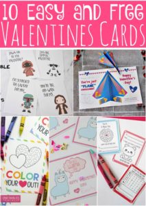 10 Easy and Free Valentines Card Printables for Kids