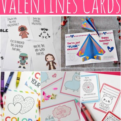 10 Easy and Free Valentines Card Printables for Kids