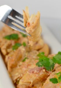 Low Carb Cheesy Crockpot Salsa Chicken