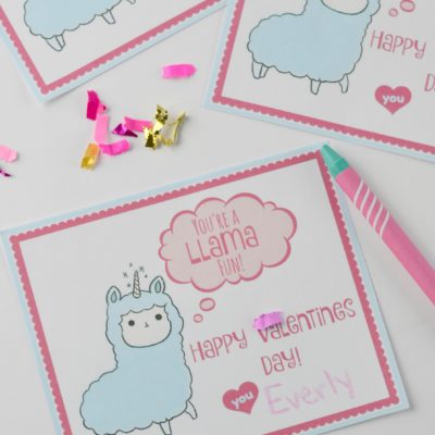 Valentines Day Card for Kids with Free Printable