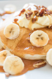 Pancakes from Disney with Bananas and whip cream