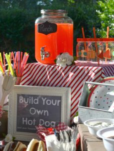 Build Your Own Hot Dog Bar Grillout