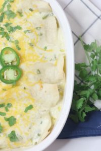 Green Chili Chicken Enchiladas