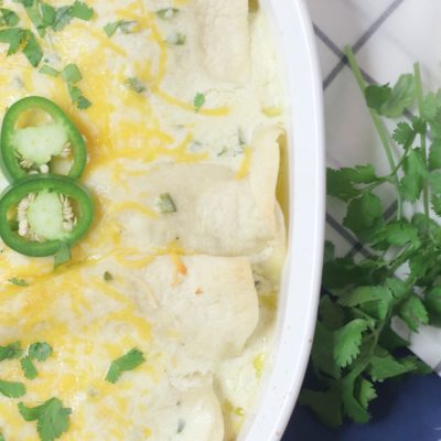 Green Chili Chicken Enchiladas