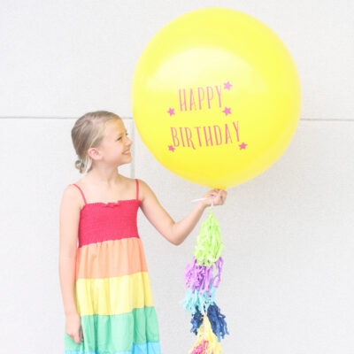 DIY Vinyl Balloon Signs with the Cricut Maker