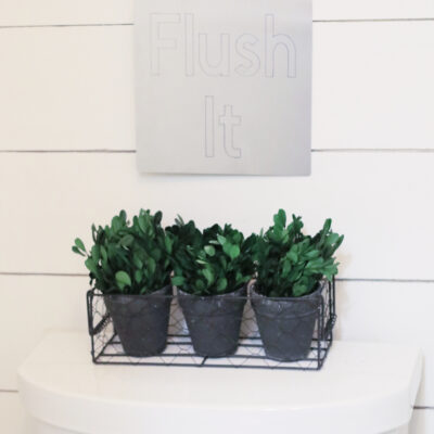 Engraved Farmhouse Bathroom Decor with the Cricut Maker2