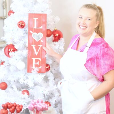 DIY Valentine’s Christmas Tree Decorations