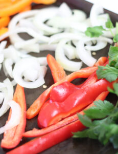 Sheet Pan Fajita Veggies