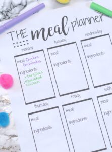 Meal Planner Template