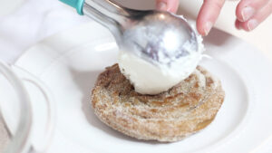 Churro Ice Cream Sandwich with Breyers Ice Cream